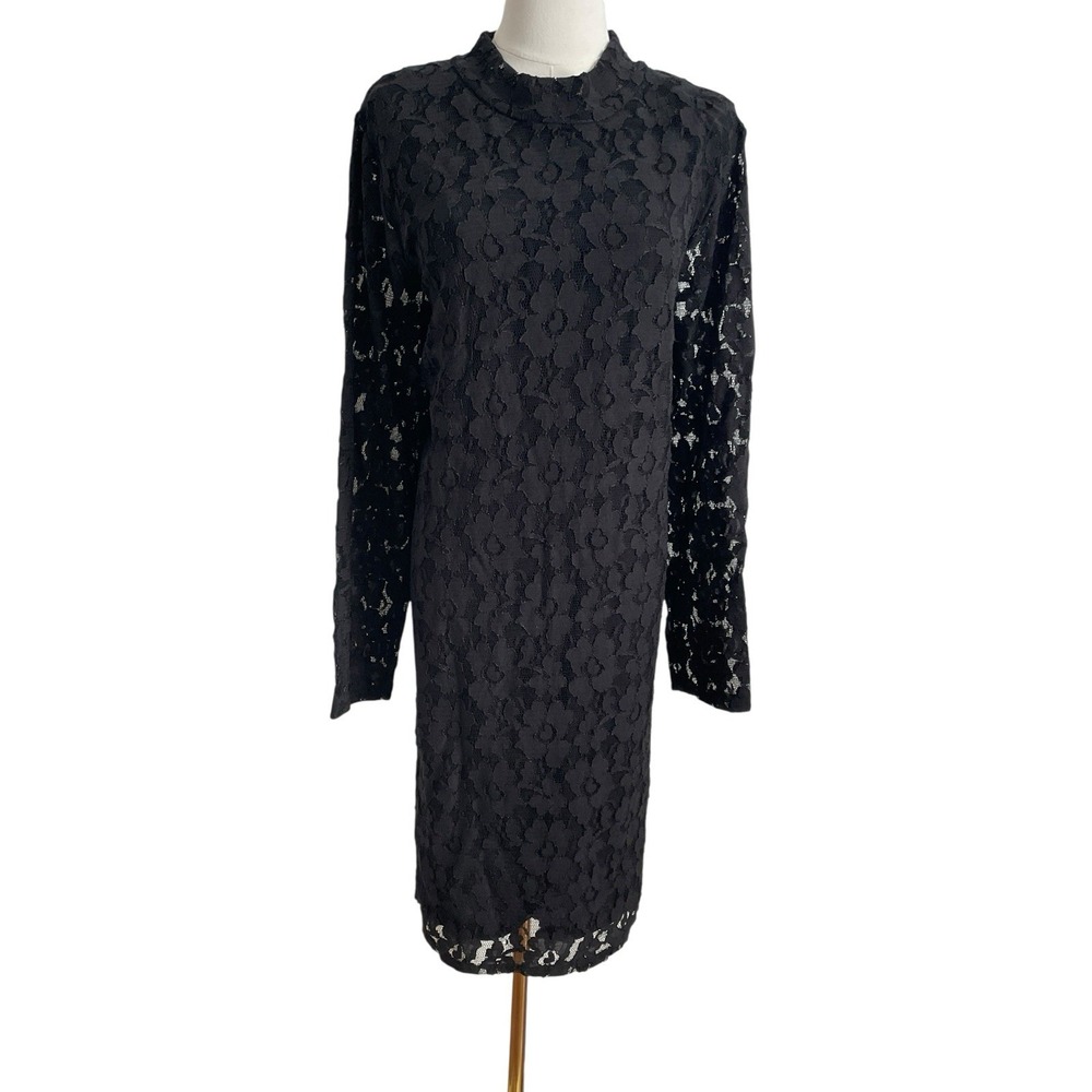 Black Mesh Lace Dress 3X Cocktail Party Dark Romance Whimsigoth‎ INC Concepts